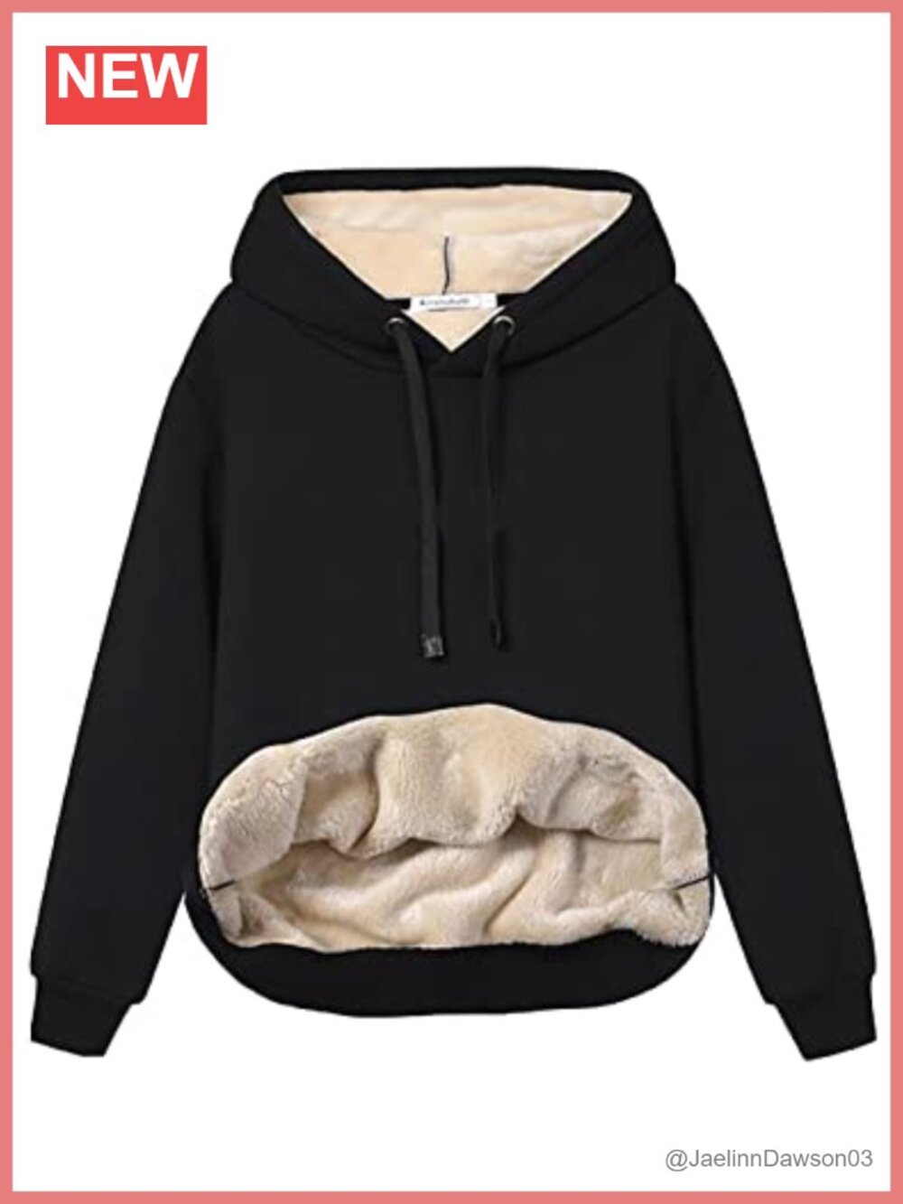 Womens Sherpa Fleece Lined Pullover Hoodie Warm Winter Sweatshirt